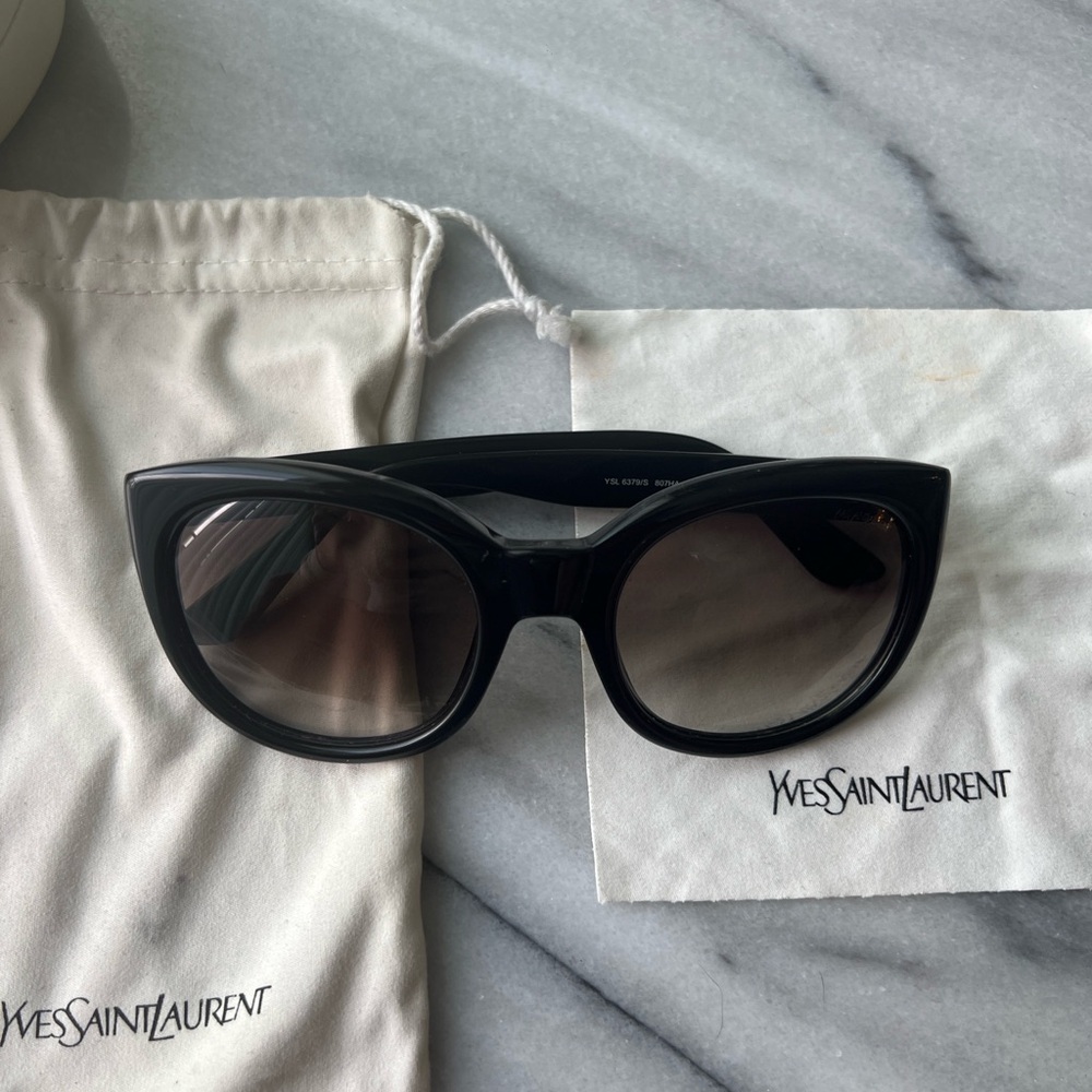 Yves Saint Laurent YSL 6379S 807HA Black Classic Women’s Sunglasses - Picture 3 of 9